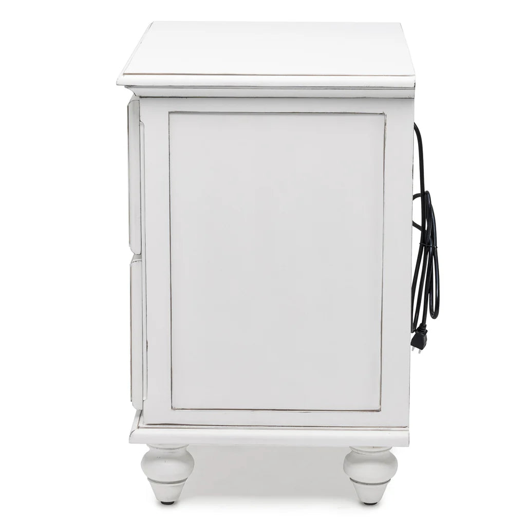Sea Winds - Monaco 2 Drawer Electrified Nightstand
