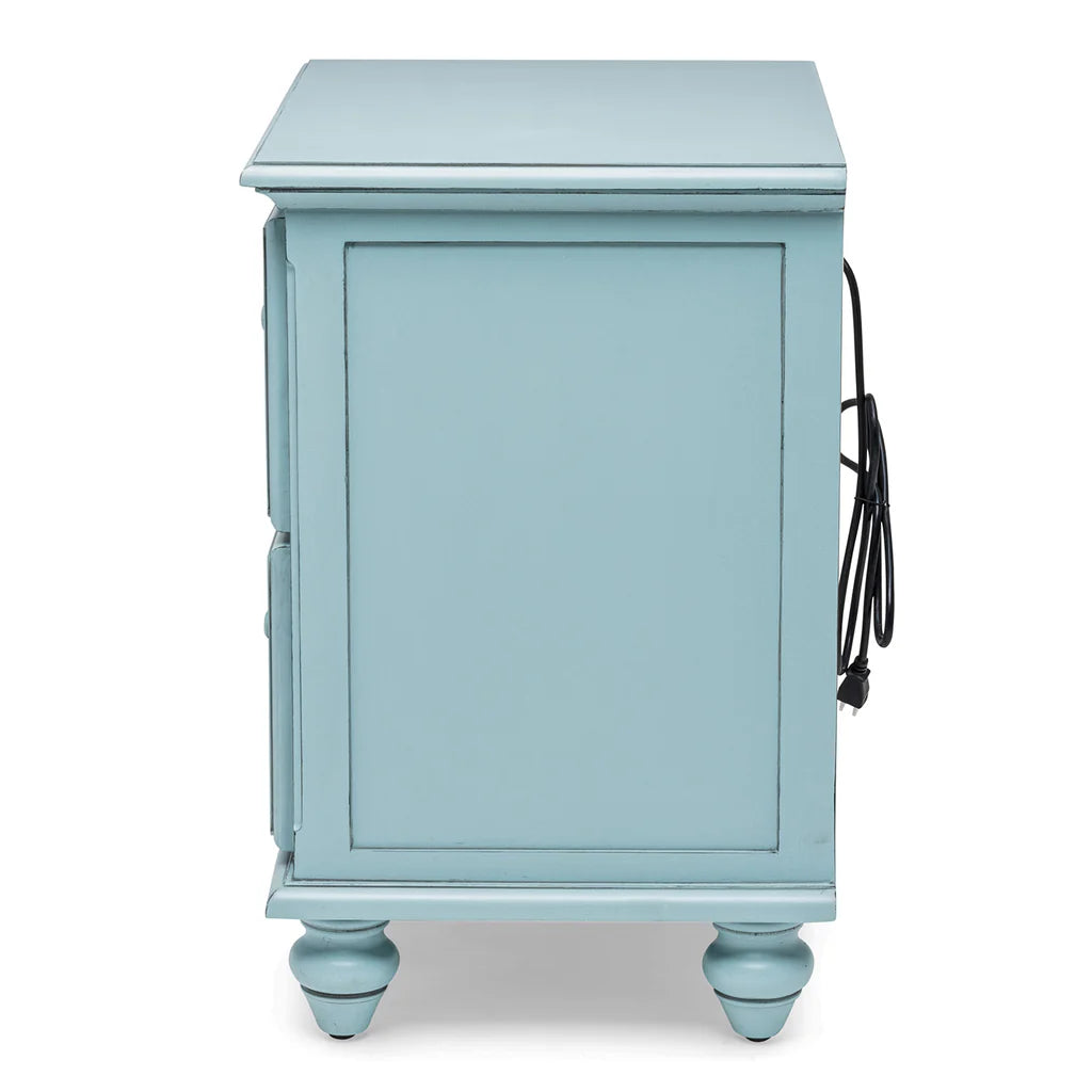 Sea Winds - Monaco 2 Drawer Electrified Nightstand