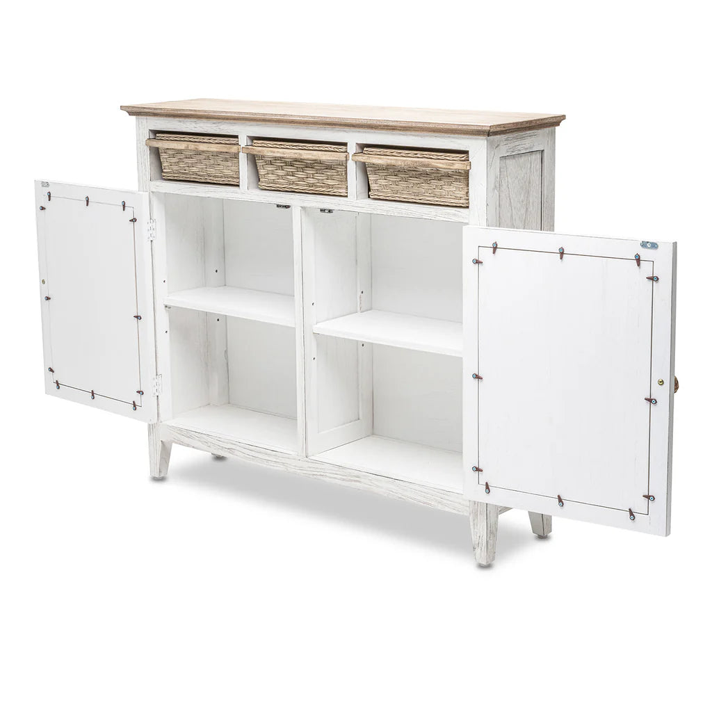 Sea Winds - Captiva Island Entry Cabinet with Baskets