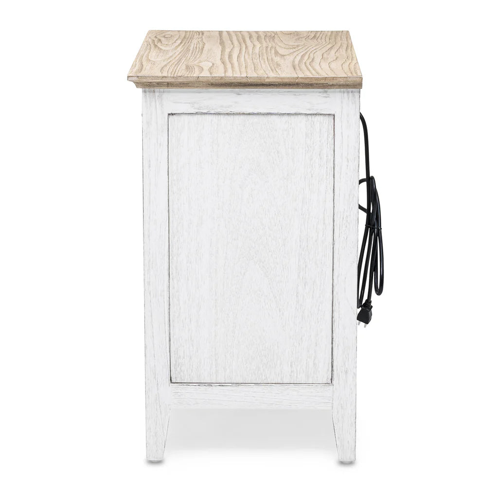 Sea Winds - Captiva Island 1-Drawer Electrified Nightstand