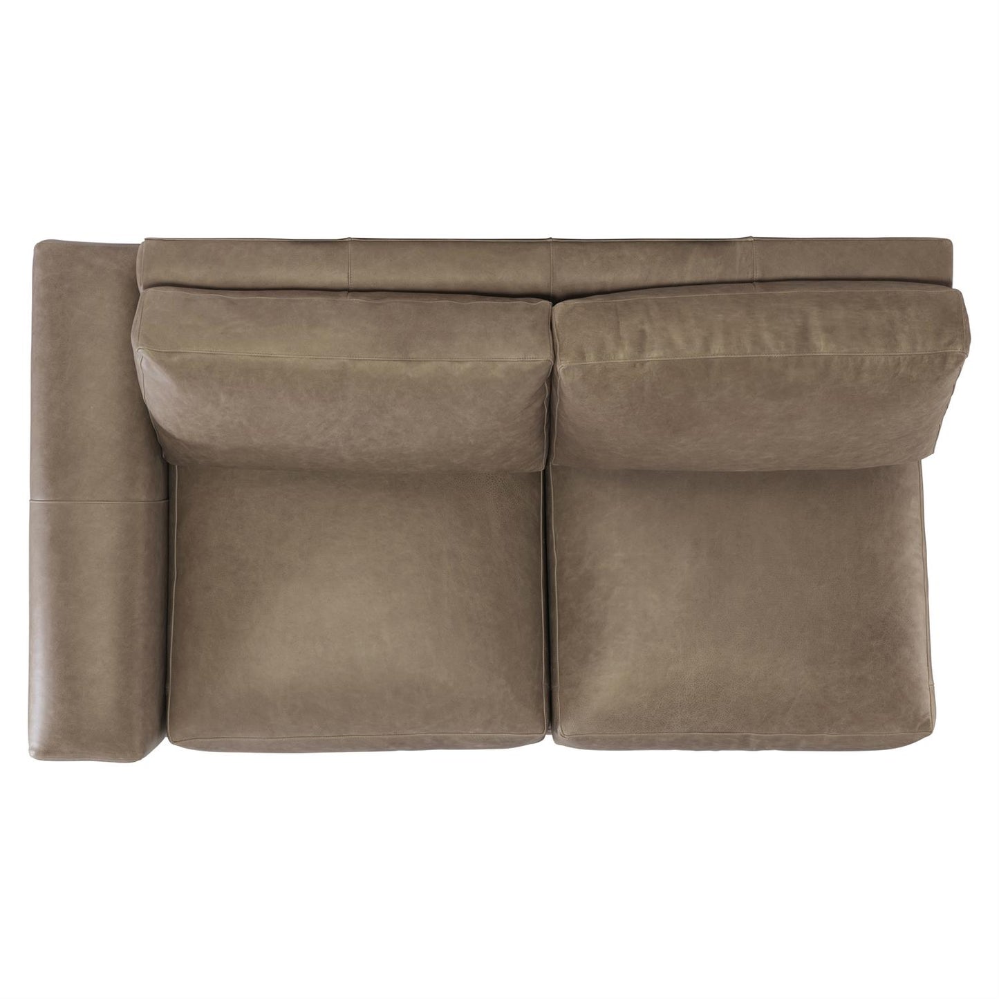 Bernhardt Lars Leather Left Arm Loveseat — 1242LO