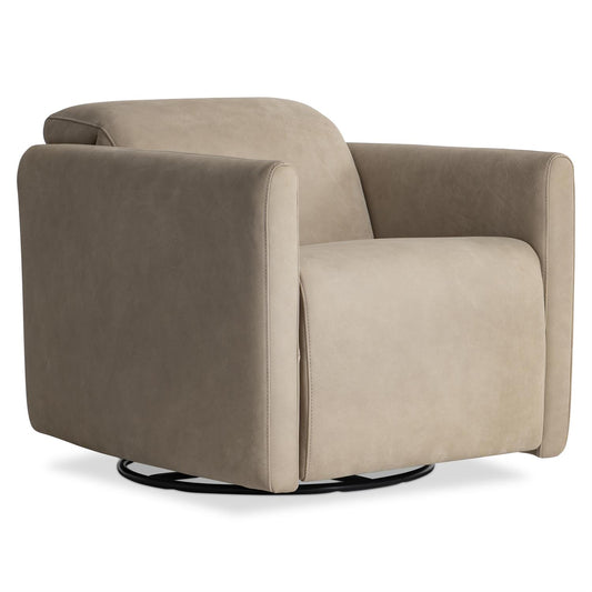 Bernhardt Livvy Leather Power Motion Swivel Chair — 190SLO
