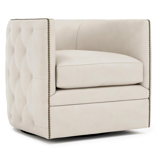 Bernhardt Palazzo Leather Swivel Chair — 212SL