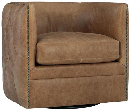 Bernhardt Palazzo Leather Swivel Chair — 212SLCO