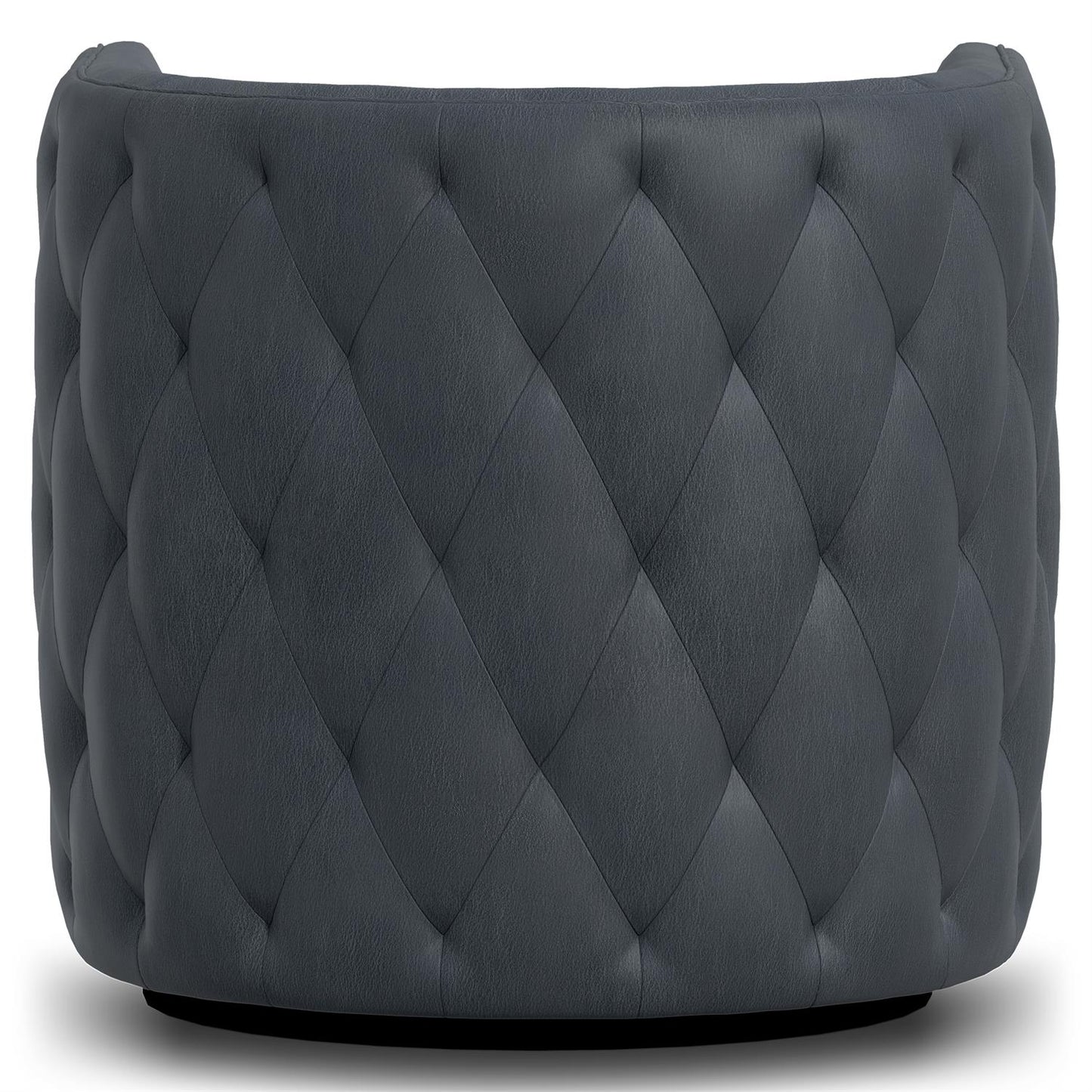 Bernhardt Palazzo Leather Swivel Chair Without Nails — 212SLX