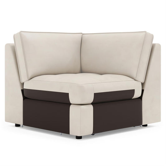 Bernhardt Nest Leather Corner Chair Without Pillows — 3332LY