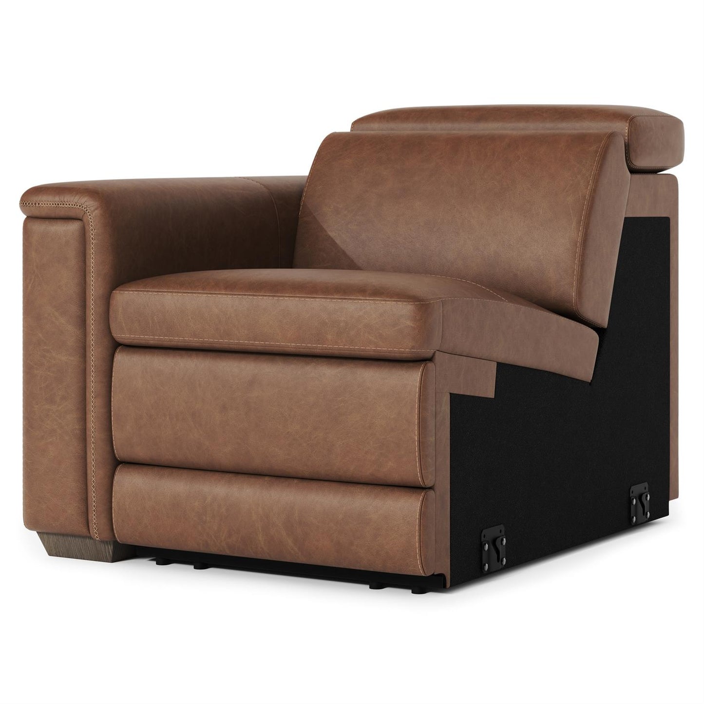 Bernhardt Lioni Leather Left Arm Power Motion Chair — 9536RHO