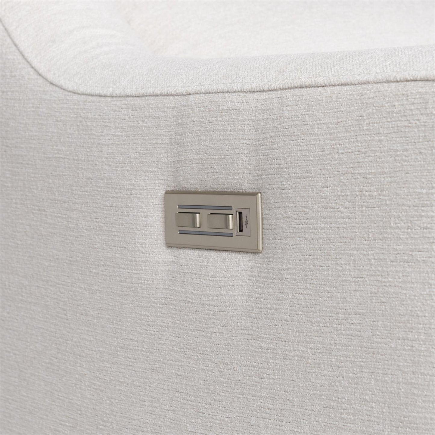 Bernhardt Germain Fabric Power Motion Sofa — B227RO