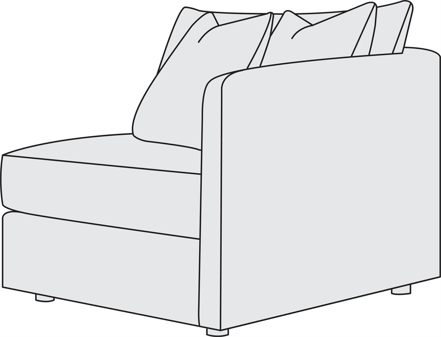 Bernhardt Ferris Fabric Right Arm Chair — B5035A