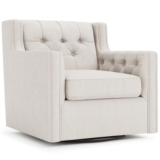 Bernhardt Candace Fabric Swivel Chair Without Nails — B7272SX
