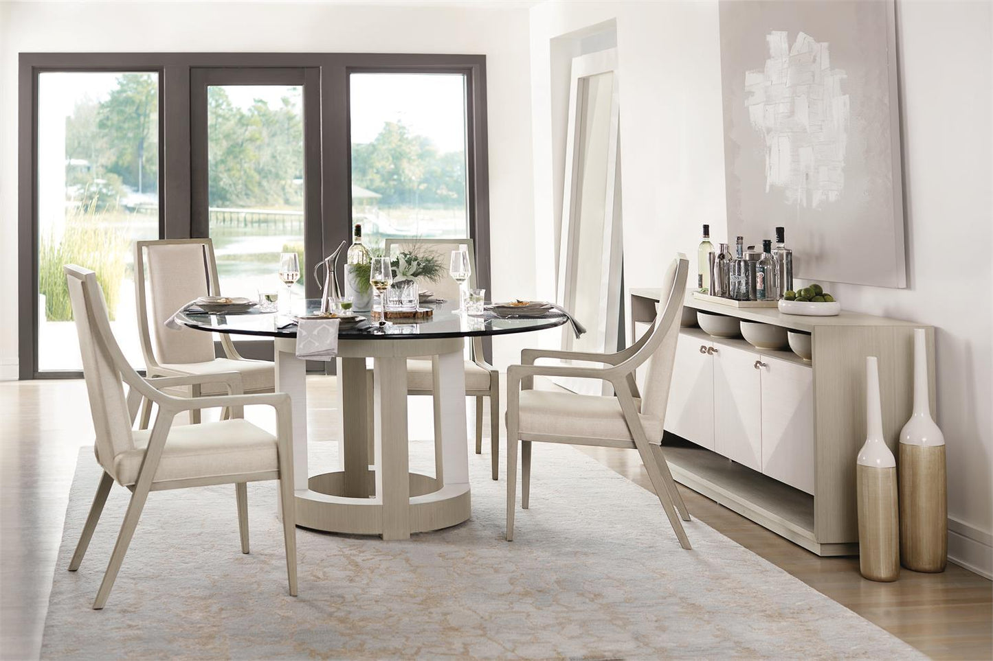 Bernhardt Axiom Dining Table (60") — K1126