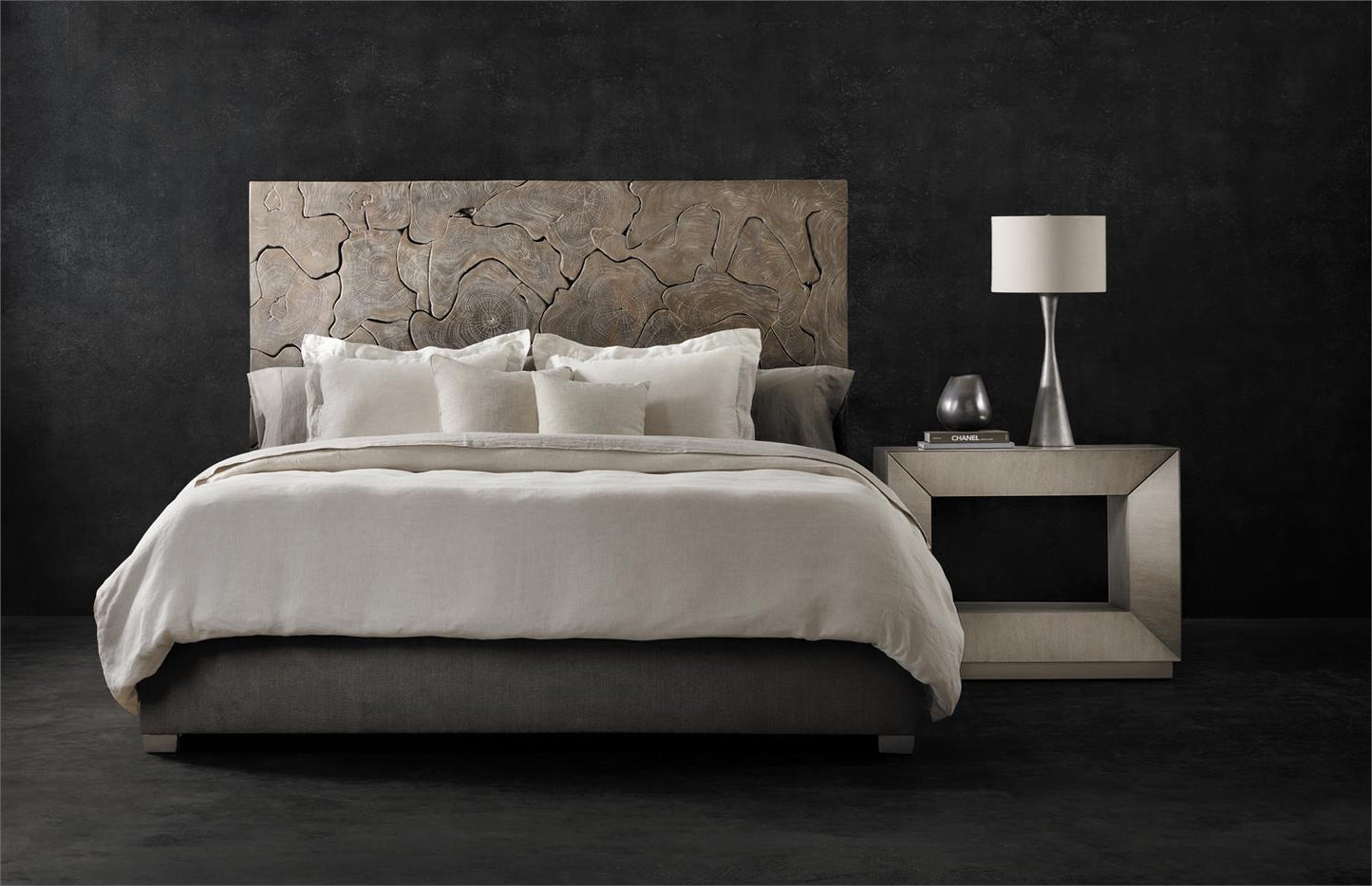 Bernhardt Calavaras Fabric Panel Bed King — K1314