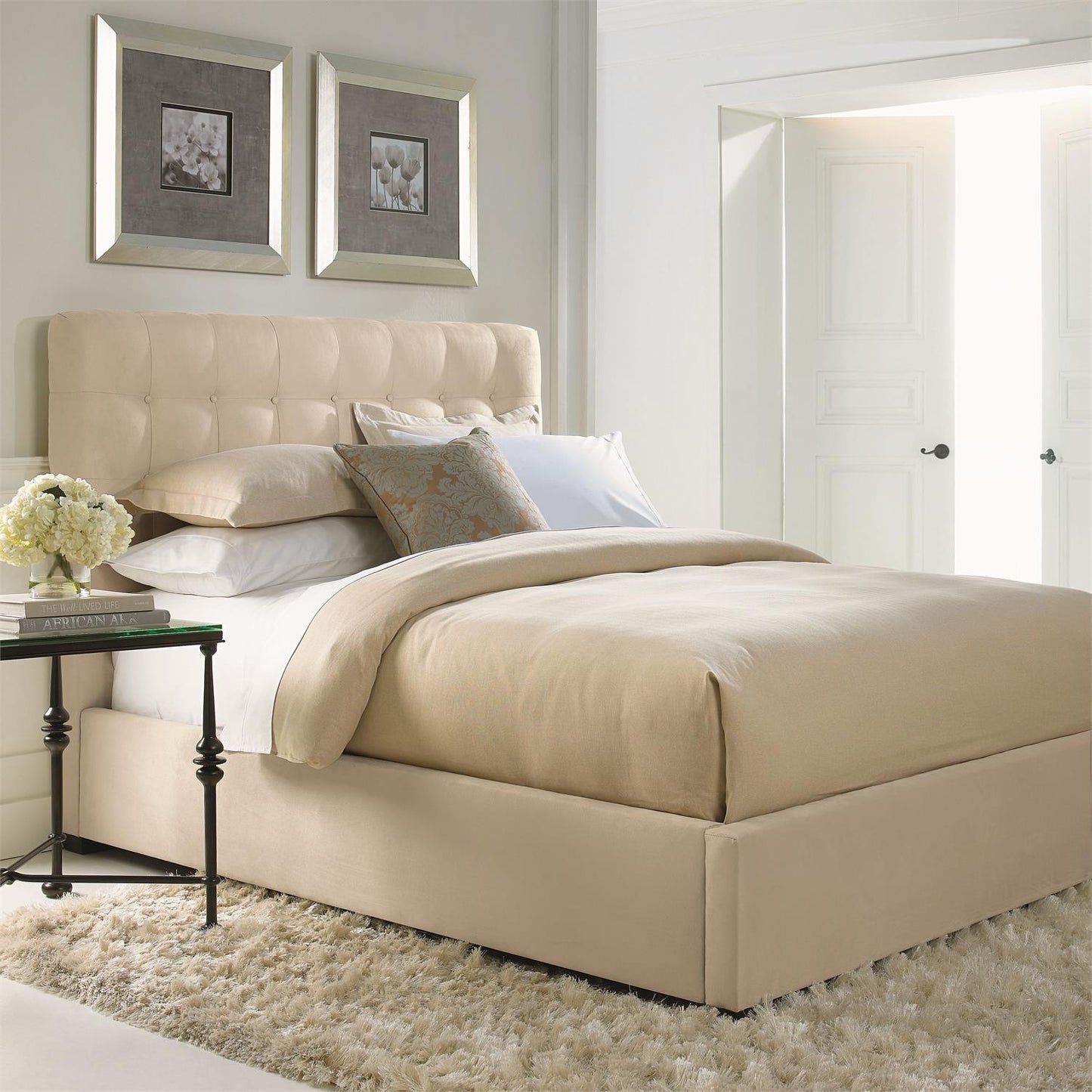 Bernhardt Avery Fabric Panel Bed Twin — K1461