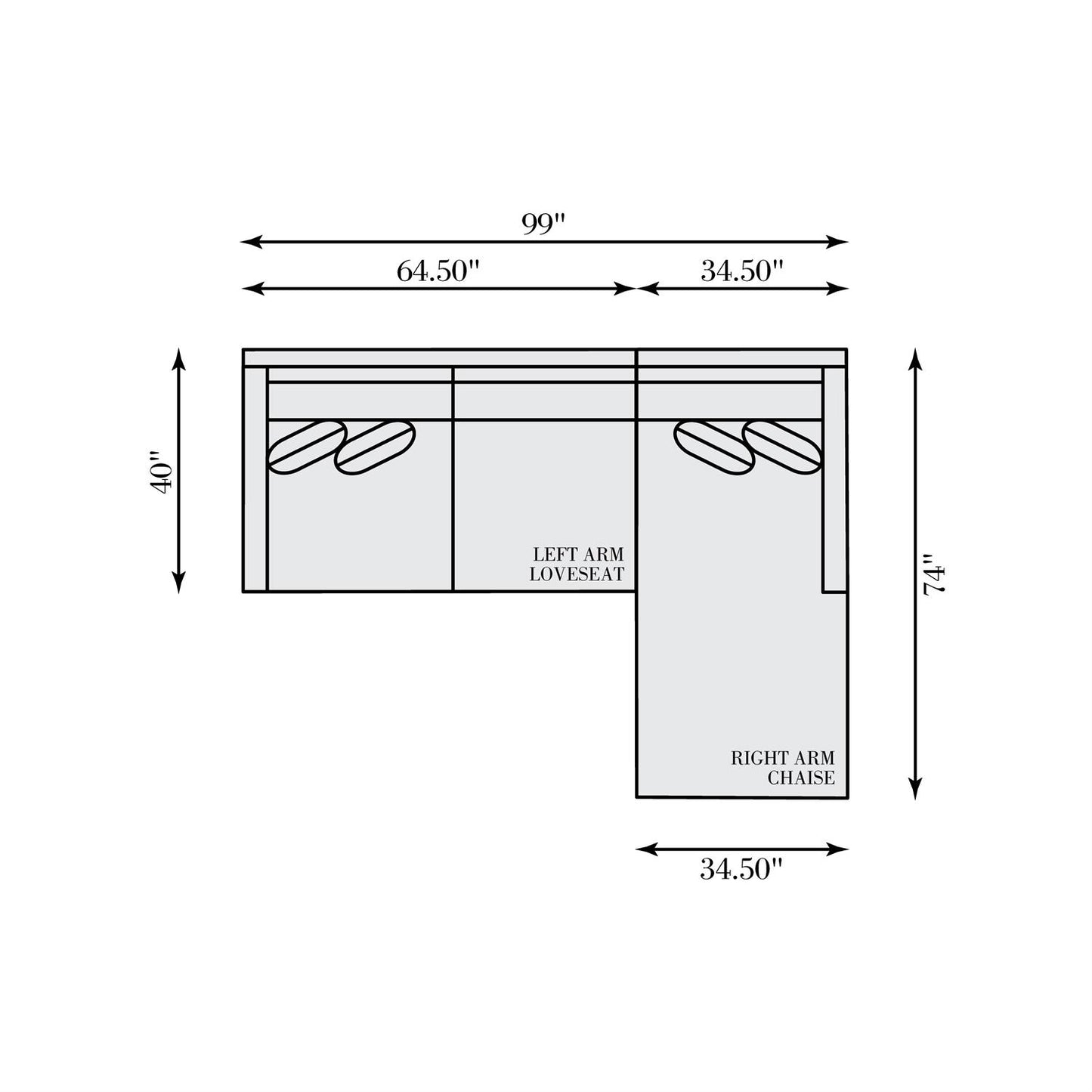 Bernhardt Kelsey Fabric Sectional — K1715