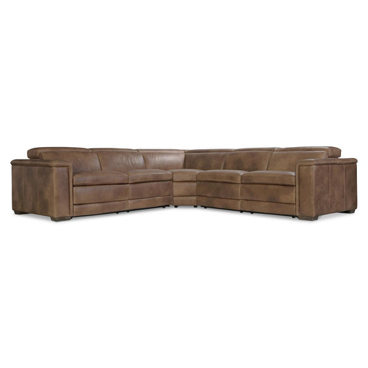 Bernhardt Lioni Leather Power Motion Sectional — K2087