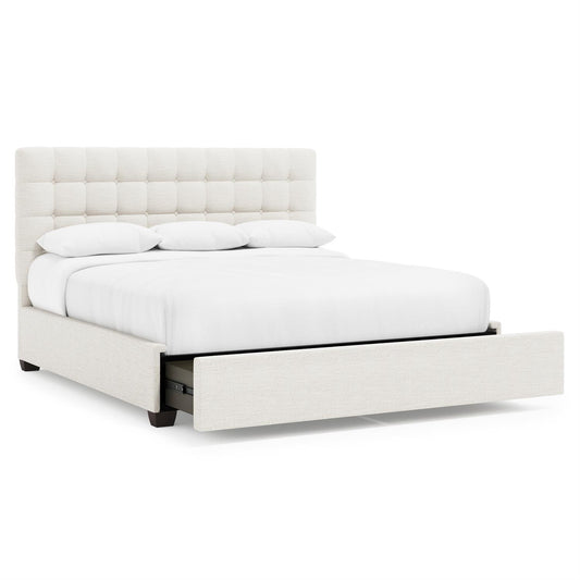 Bernhardt Avery Fabric Storage Panel Bed King (54.5" H) — K2159