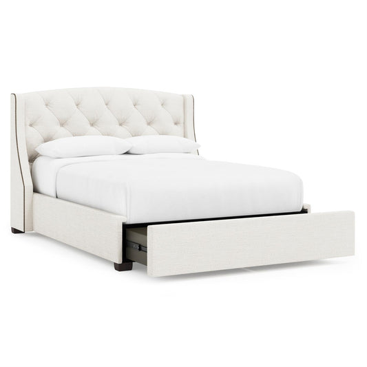 Bernhardt Jordan Fabric Storage Shelter Bed Queen (54" H) — K2163