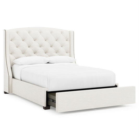 Bernhardt Jordan Fabric Storage Shelter Bed Queen (64" H) — K2164