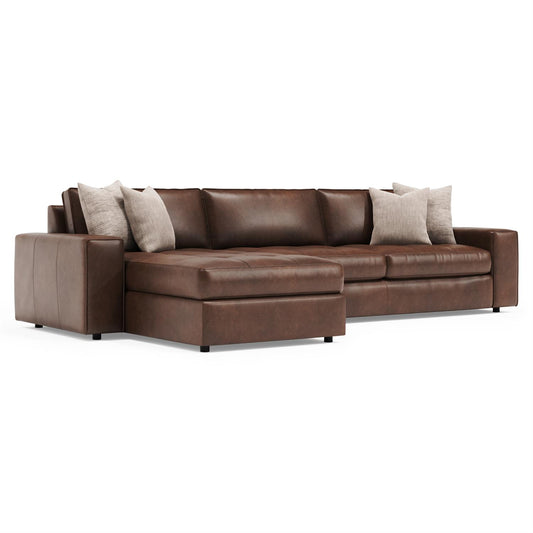 Bernhardt Nest Leather Sectional — K2237