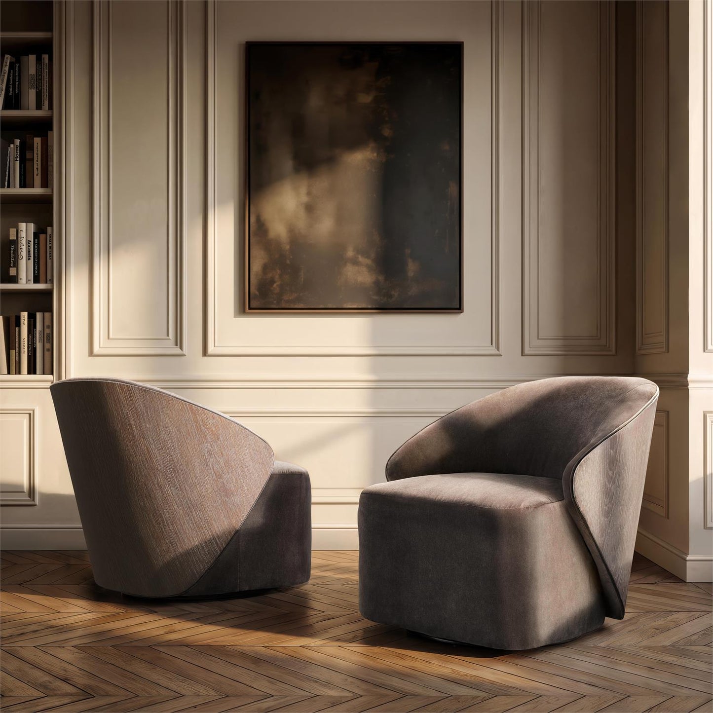 Bernhardt Gianni Fabric Swivel Chair — N1312S