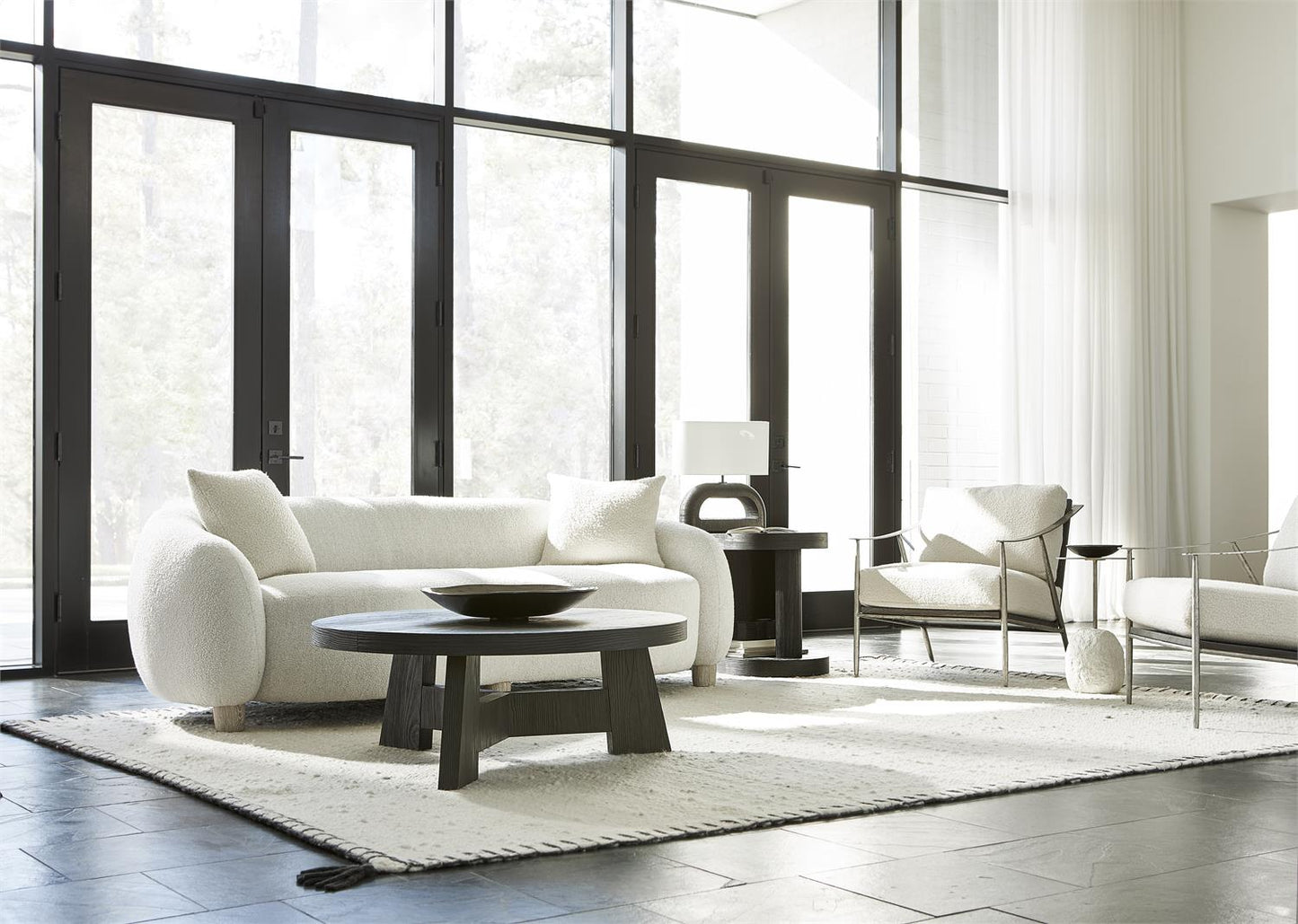 Bernhardt Merritt Fabric Sofa Without Pillows — N2157Y
