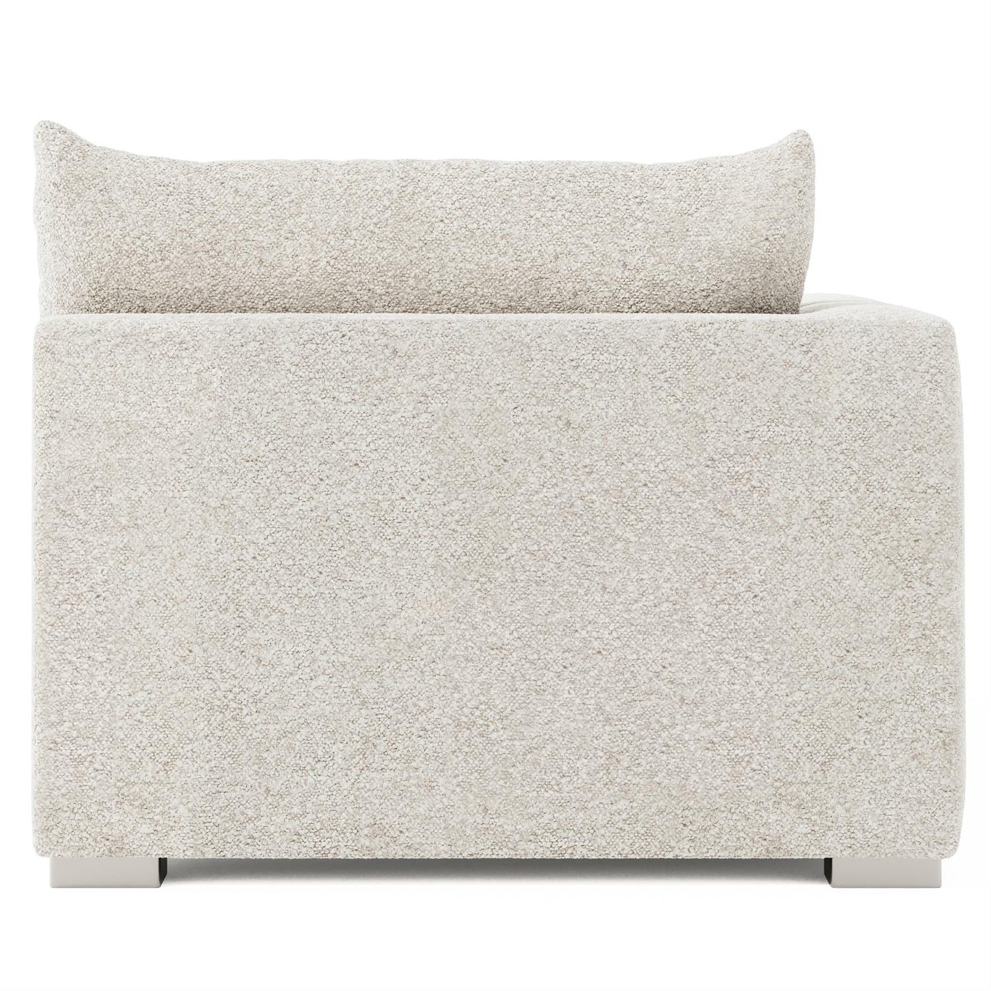 Bernhardt Helena Fabric Left Arm Chaise Without Pillows Metal Foot — N5138Y