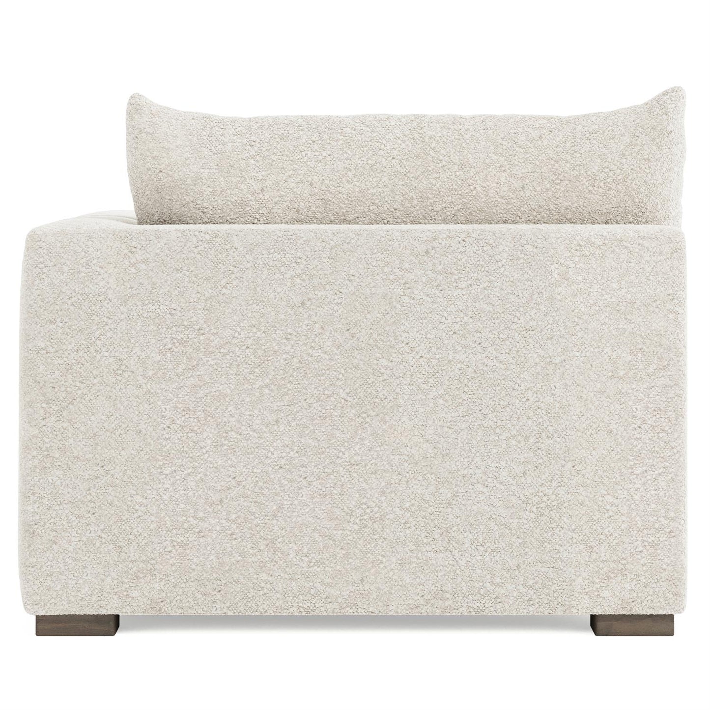 Bernhardt Helena Fabric Right Arm Chaise Without Pillows Wood Foot — N5237Y