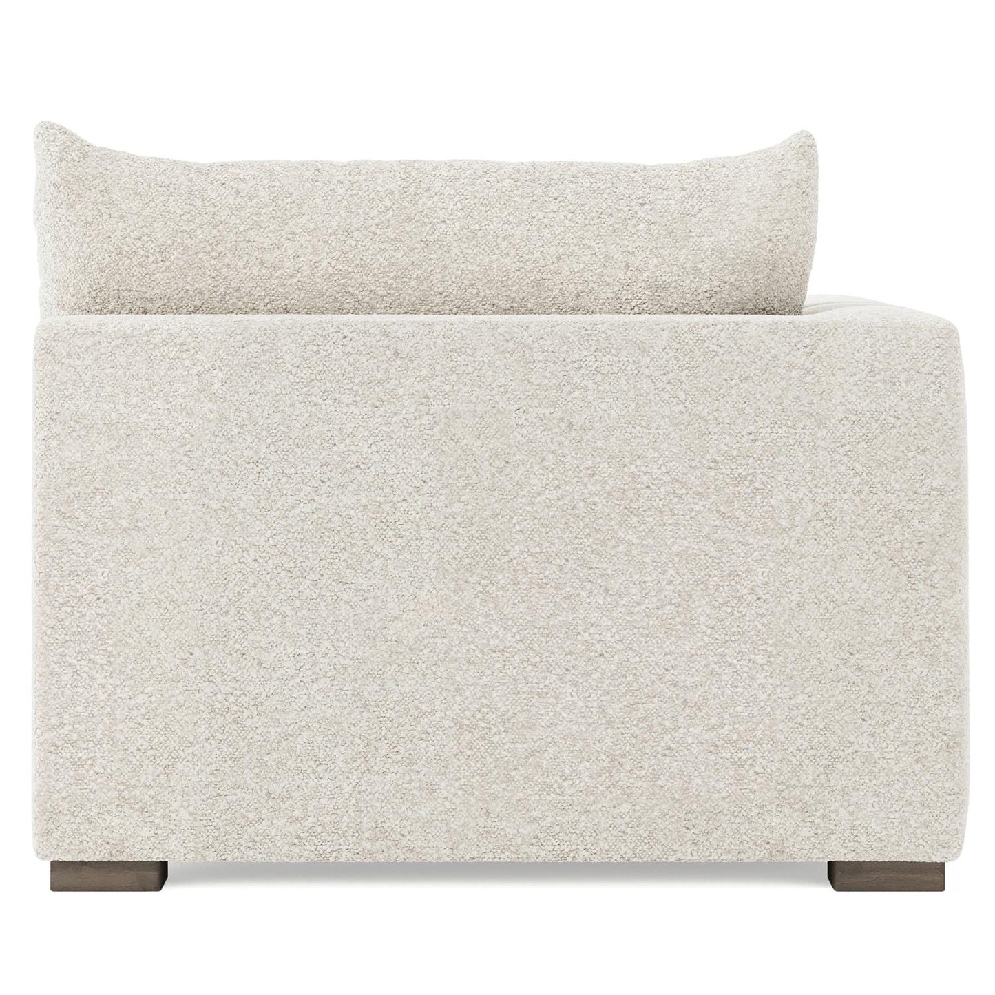 Bernhardt Helena Fabric Left Arm Chaise Without Pillows Wood Foot — N5238Y