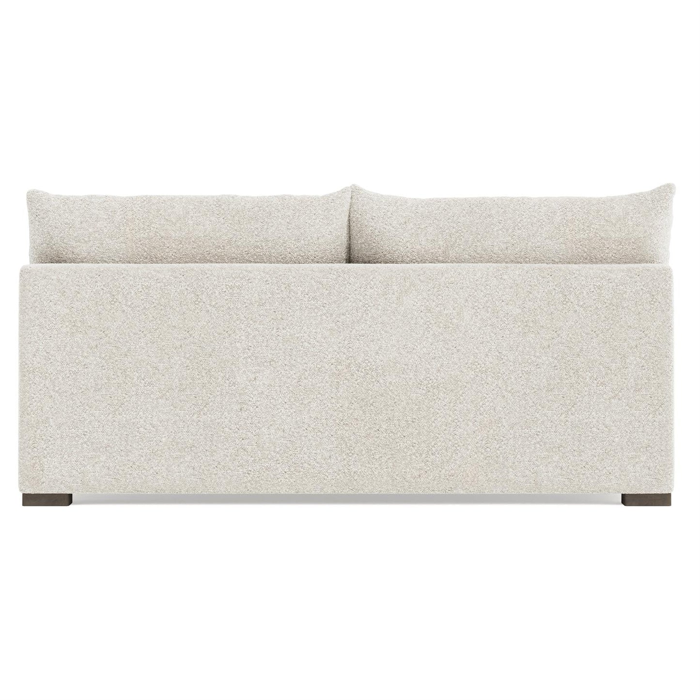 Bernhardt Helena Fabric Armless Loveseat Without Pillows Wood Foot — N5240Y