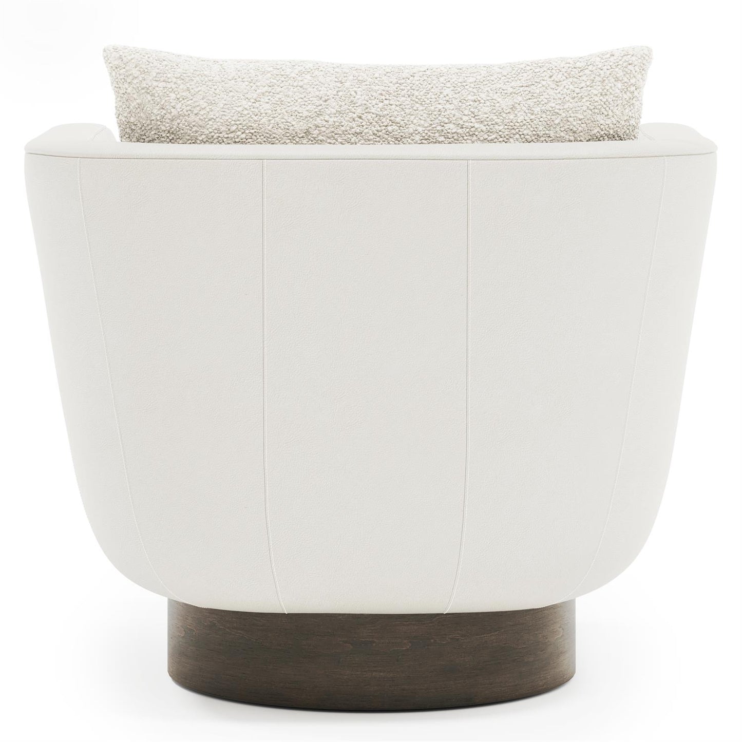 Bernhardt Gemma Leather-Fabric Swivel Chair — N653SLF