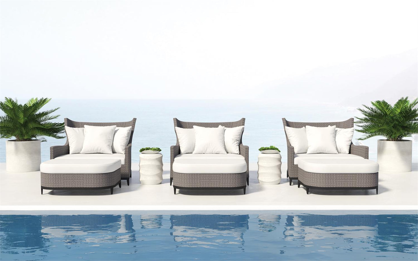 Bernhardt Captiva Outdoor Ottoman — OP1100