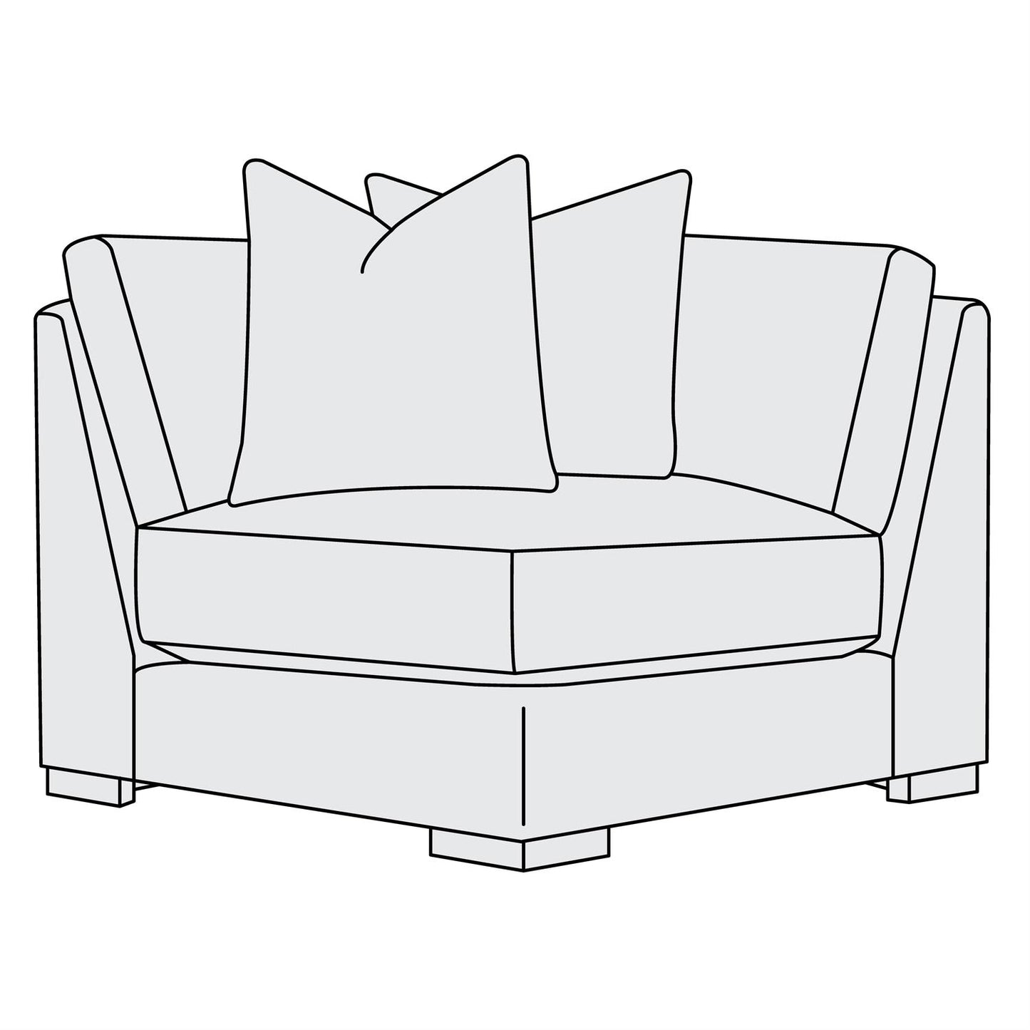 Bernhardt Drew Fabric Corner Chair — P7532