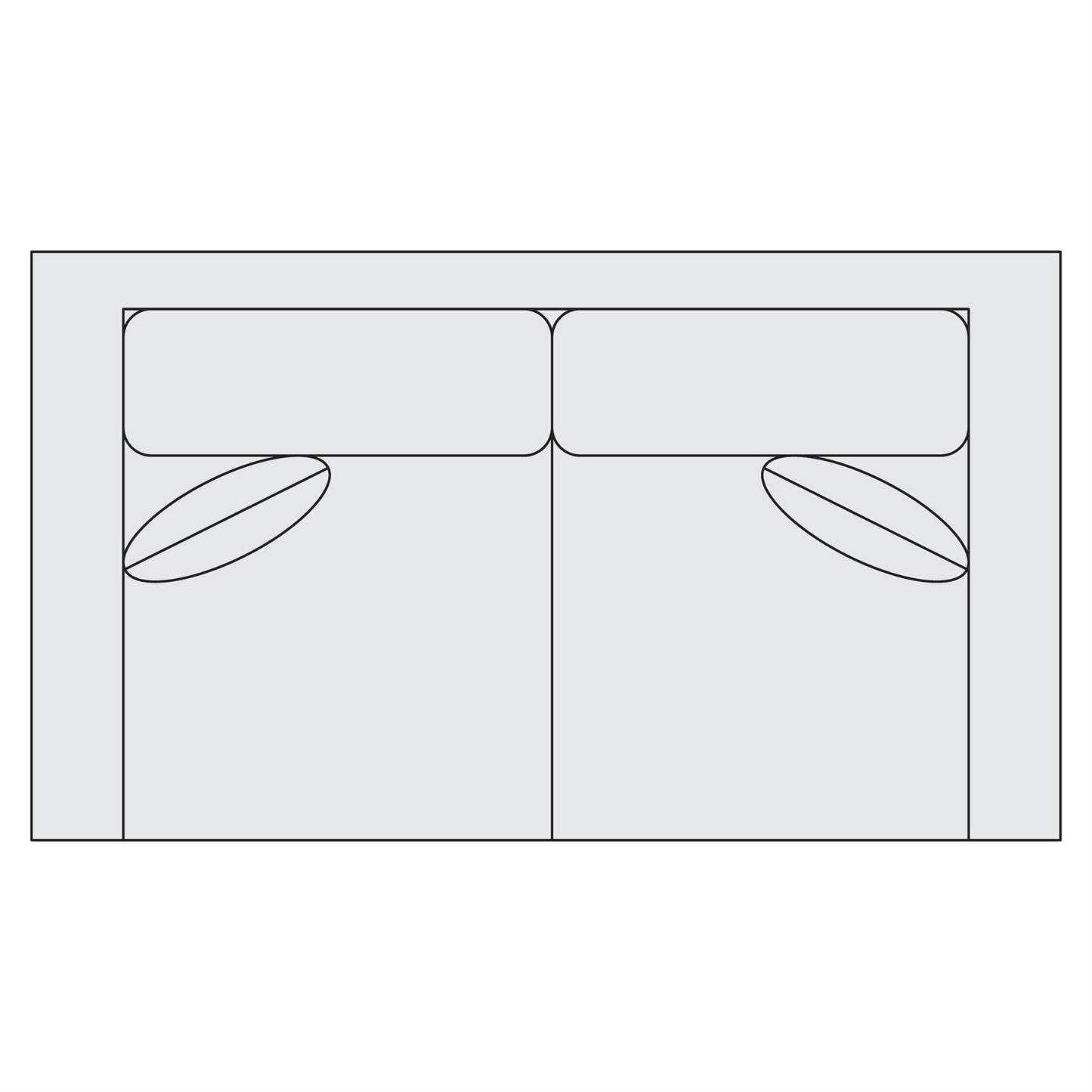 Bernhardt Fabric Loveseat — S05