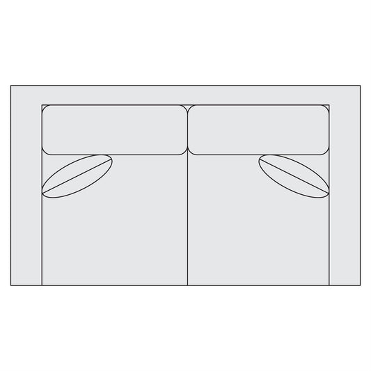 Bernhardt Fabric Loveseat — S05