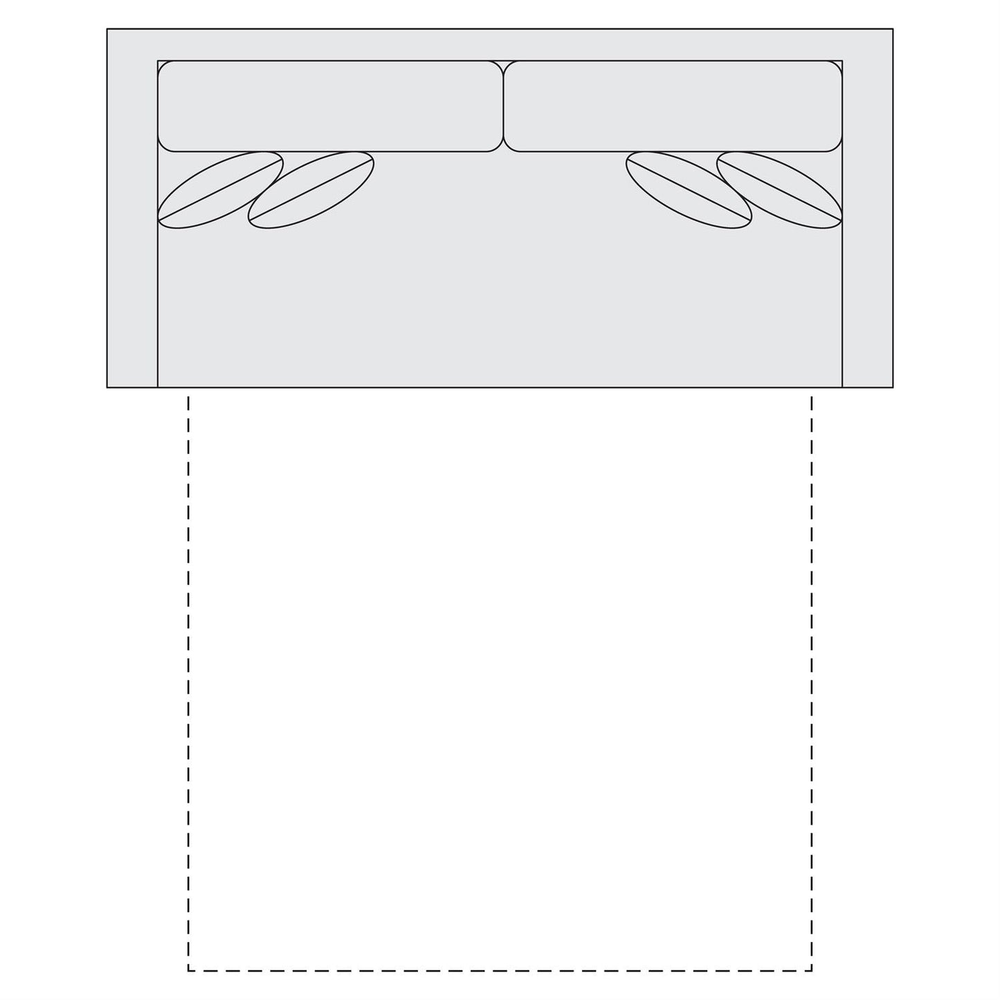 Bernhardt Fabric Sleeper Sofa Queen — SS4