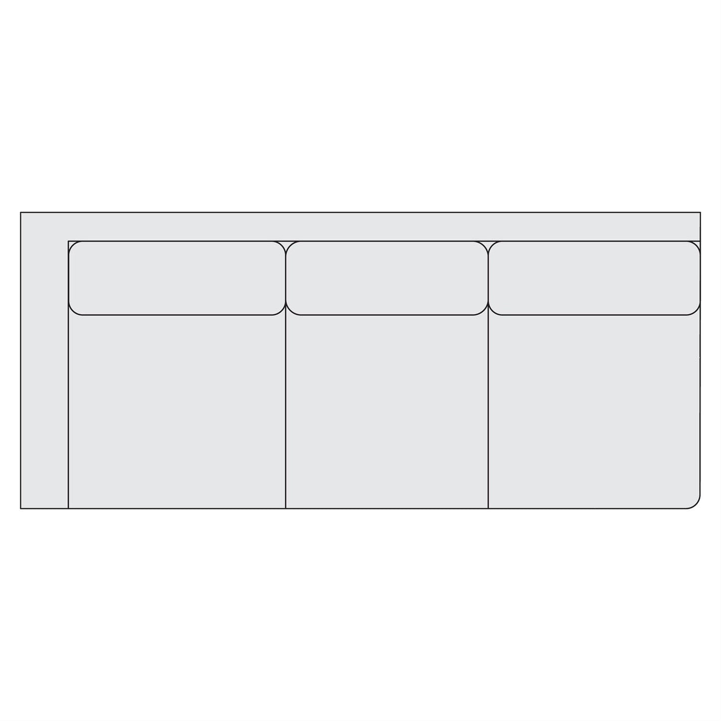 Bernhardt Fabric Left Arm Sofa — Y92