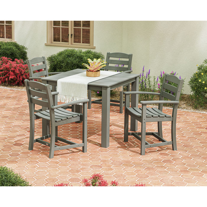 Polywood - La Casa Cafe' 5-Piece Parsons Dining Set - FREE SHIPPING