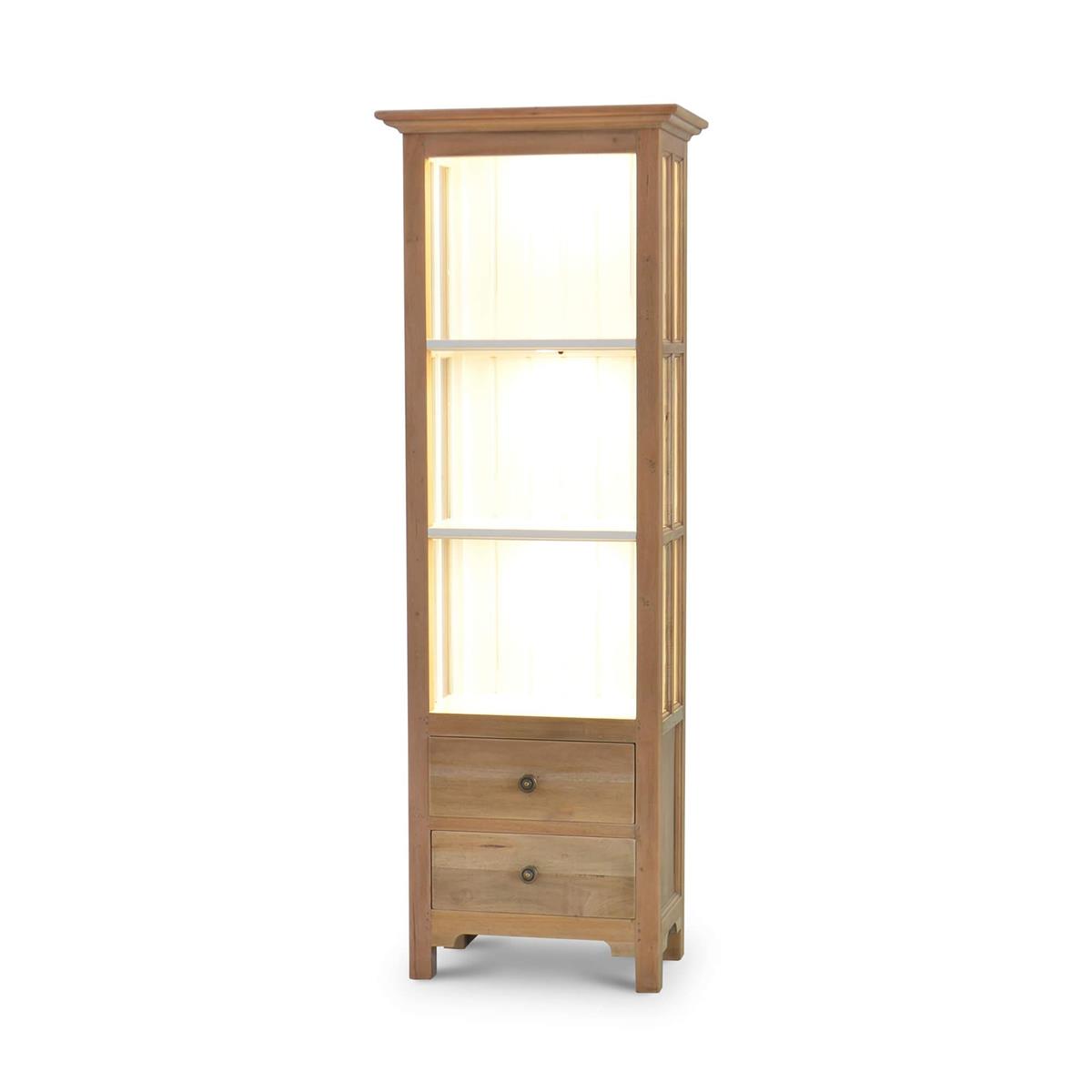 Bramble Aries Bookcase witho Door with 3 LED - supplier example in DRW WHD