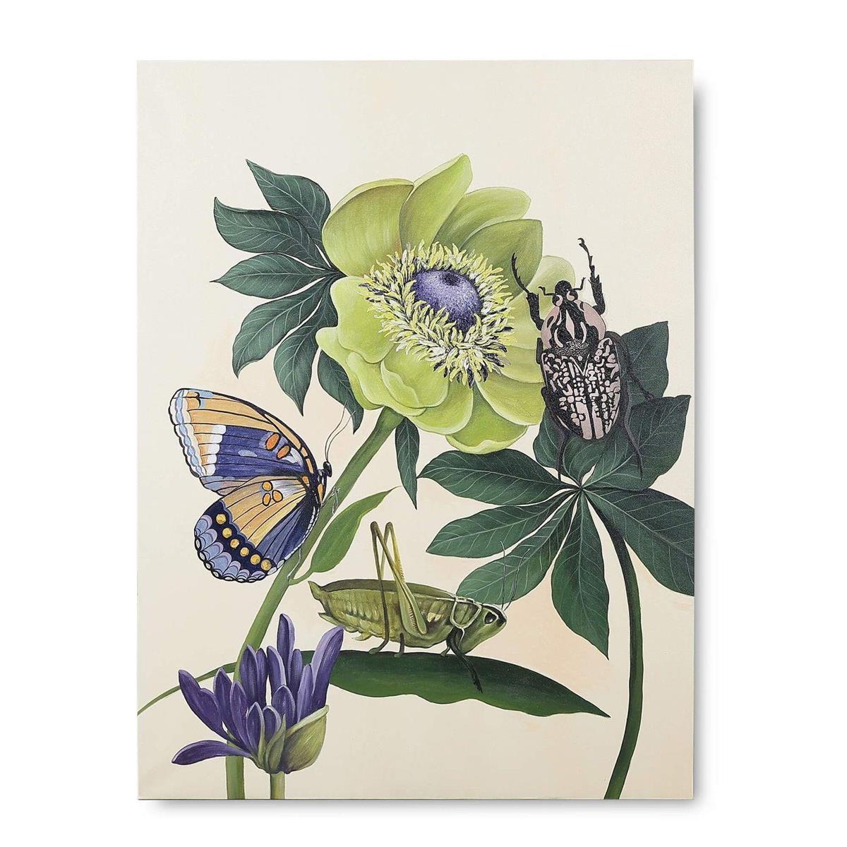 Bramble Botanical Reverie on Canvas 63 x 47 witho Frame - supplier example in C1104
