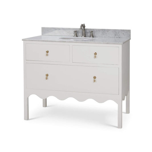 Bramble Chloe Single Vanity with Sink & Marble Top - supplier example in HRW LDT