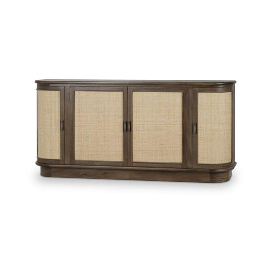 Bramble Dakota Oval 4 Door Sideboard with Rattan Panels - supplier example in STW RNAT