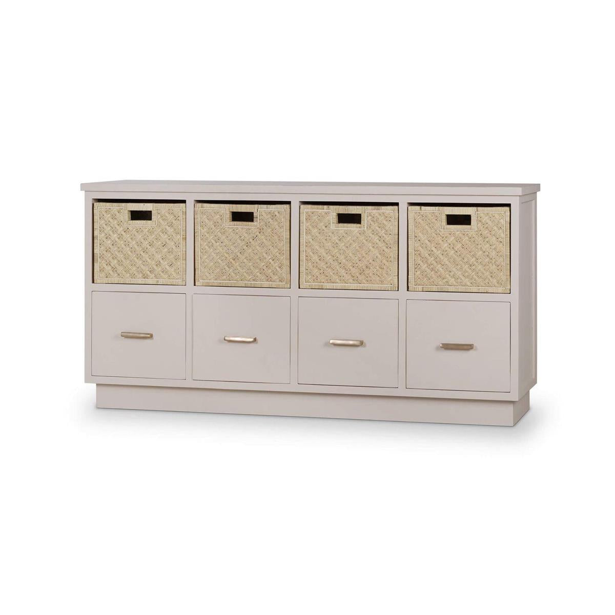 Bramble Dakota Storage Unit with Drawers & Rattan Baskets - supplier example in PUT RNAT