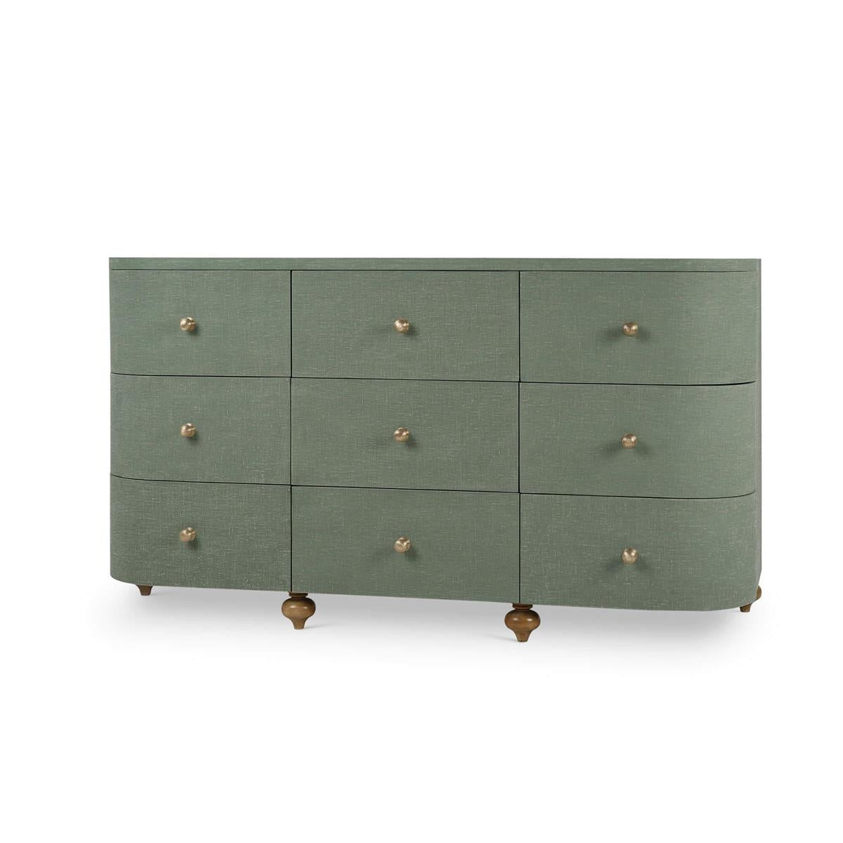 Bramble Fenchurch 9 Drawer Linen Wrapped Dresser - supplier example in FWIL AFD
