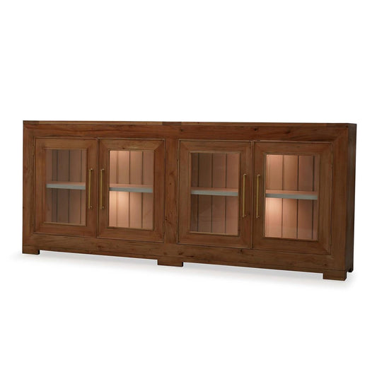 Bramble Fleet 4 Door Sideboard with Glass with LED - supplier example in FRW WCH