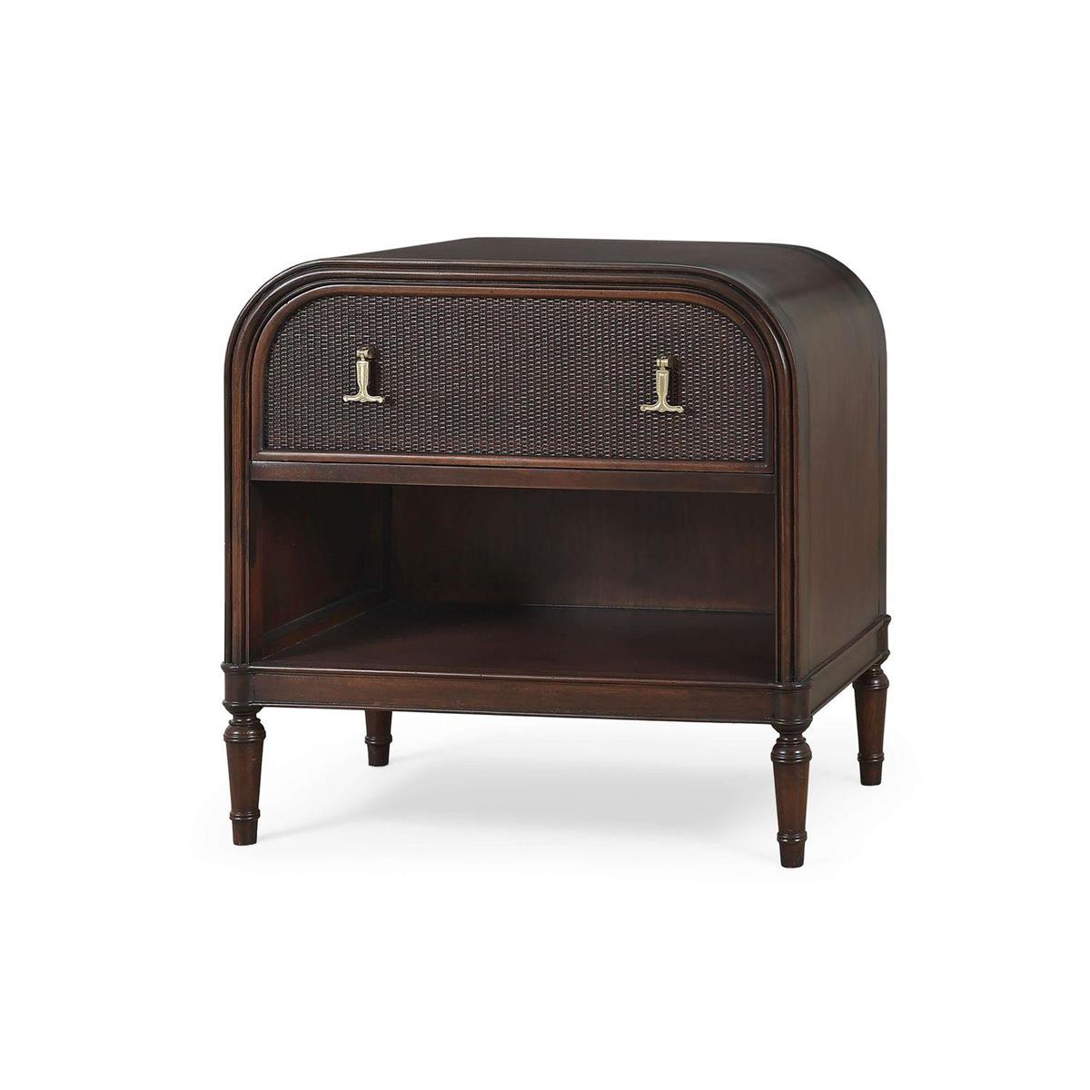 Bramble Langford 1 Drawer Bedside Table with Rattan - supplier example in MTB