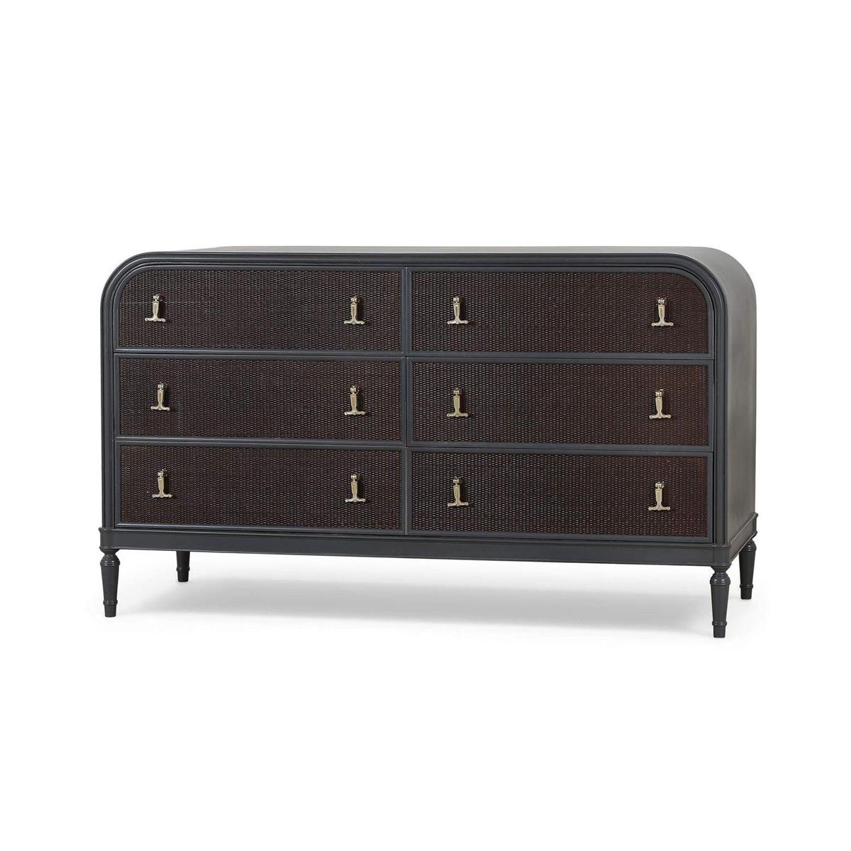 Bramble Langford 6 Drawer Dresser with Rattan - supplier example in DKC RMTB NDT