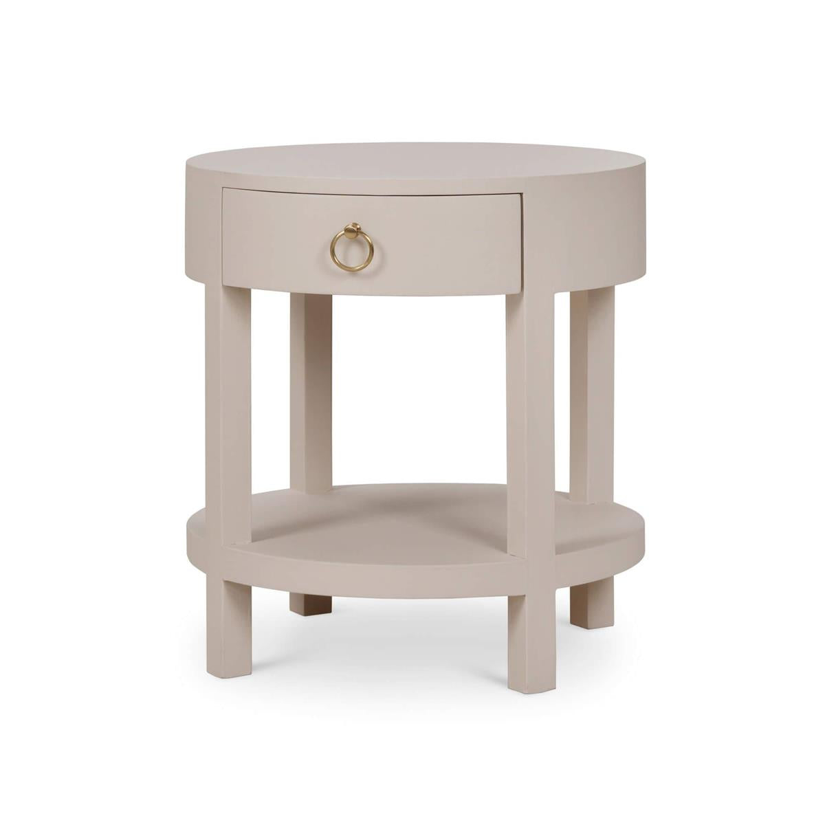 Bramble Milan Linen Wrapped Side Table - supplier example in FPUT