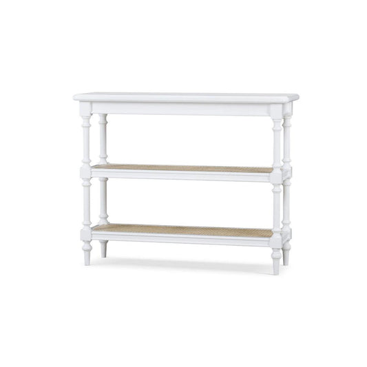 Bramble Palmetto Console Table with 2 Rattan Shelves - supplier example in TRW RNAT
