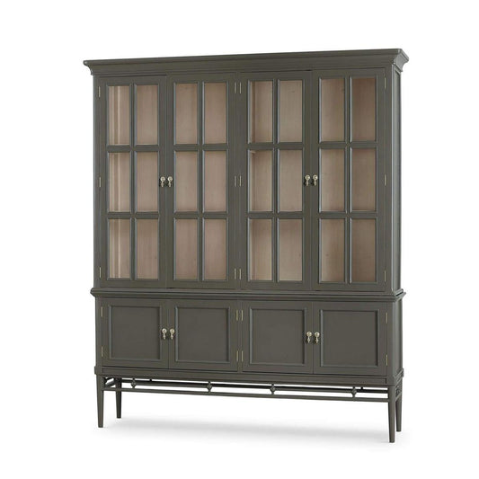 Bramble Seraphine 4 Door Glass Display Cabinet with Glass Shelves - supplier example in MDO SNB LDT