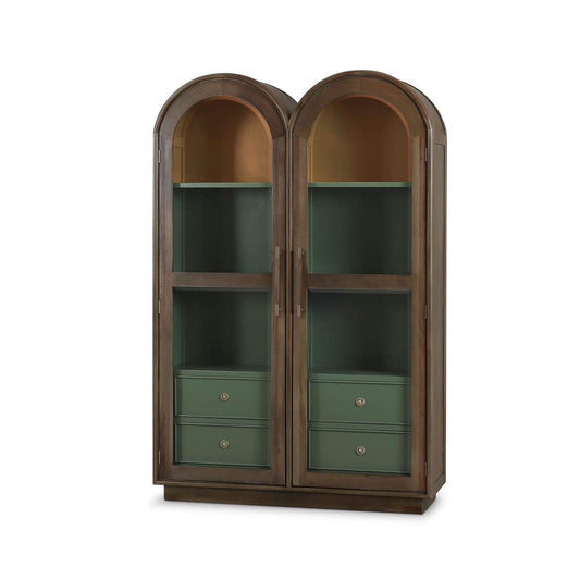 Bramble Vannes Double Dome Display Cabinet with Glass Doors with LED - supplier example in STW WLS NDT